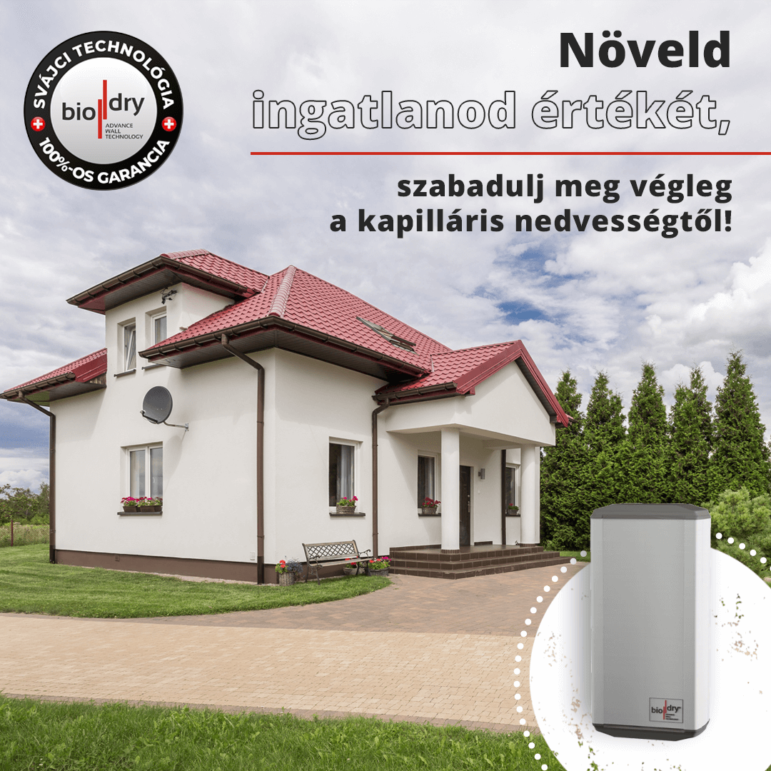 Biodry - végleges megoldás az alulról nedvesedő falakra